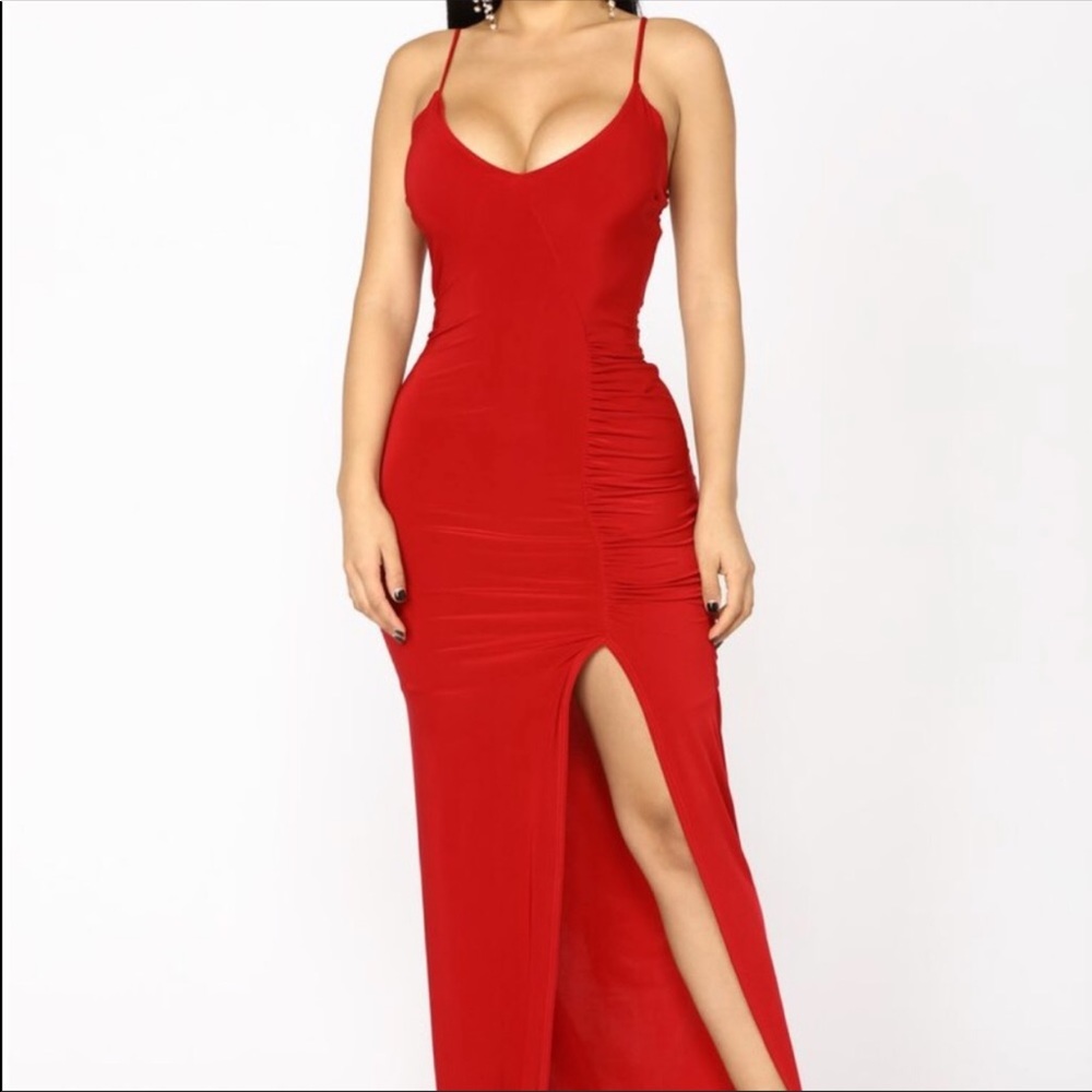 Fashion Nova maxi  dress with slit